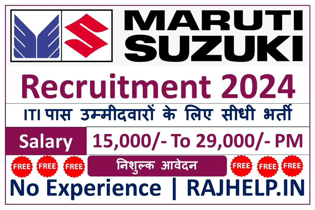 Maruti Suzuki Recruitment 2024