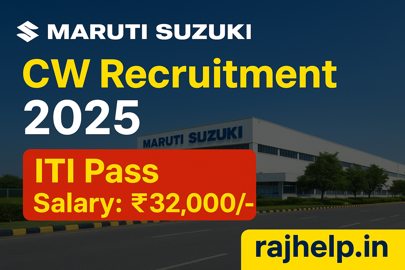 Maruti Suzuki CW Recruitment 2025